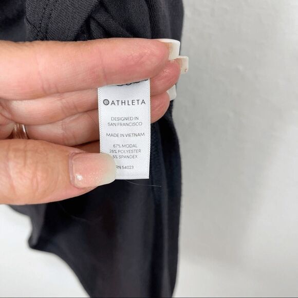 ATHLETA Black Asymmetrical Tank Size XSP - Picture 7 of 10